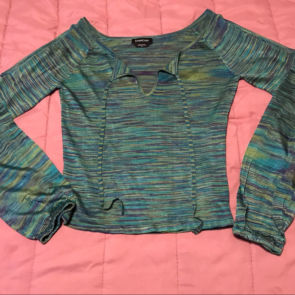 Multi-color Top by bebe (NWOT)
